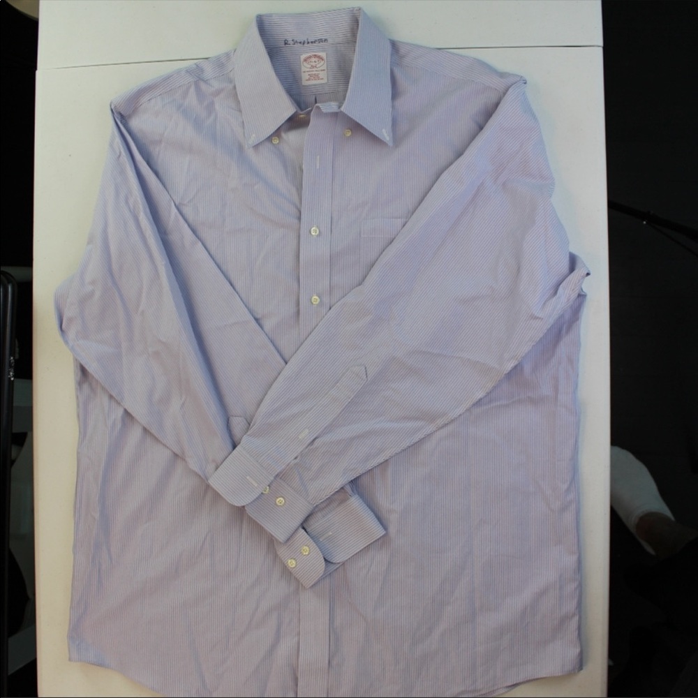 Brooks Brothers 346 Non Iron Striped Dress Shirt